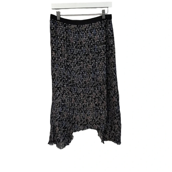 NWT Good Hart by Matilda Jane Black and Navy Paisley Wimberley Pleated Skirt - Picture 1 of 8